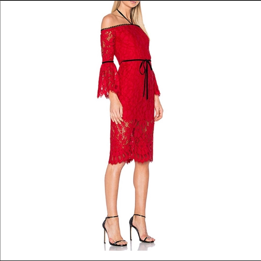Alexis "Odette" Off-shoulder Lace Dress
